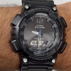 ساعت اسپرت مردانه کاسیو مدل Casio AQ-S810W – خورشیدی، 5 آلارم، ضدآب 100M